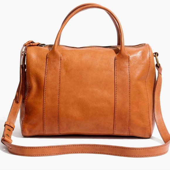 Madewell Handbags - Madewell Tan Leather Satchel Bag